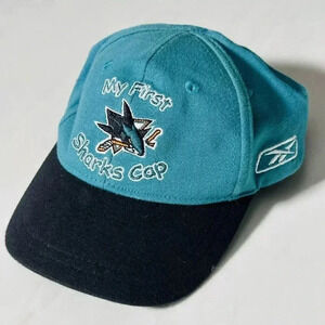 San Jose Sharks Reebok Newborn Boy's Hat " My First Sharks Cap " NHL Hockey